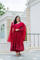 BUFANI MAROON EMBROIDERED GEORGETTE SUIT SET TD-6016