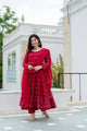 BUFANI MAROON EMBROIDERED GEORGETTE SUIT SET TD-6016