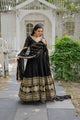 LImika's  Black Premium Quality Anarkali Suit Set