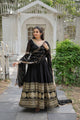 LImika's  Black Premium Quality Anarkali Suit Set