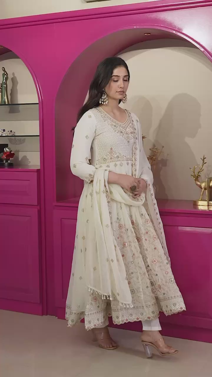 *Premium*Anarkali Suit Set* *[3 PIS]* 6122