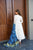 BUFANI WHITE ROMAN SUIT SETCOLOR ANARKALI SUIT SET -TD 139
