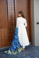 BUFANI WHITE ROMAN SUIT SETCOLOR ANARKALI SUIT SET -TD 139