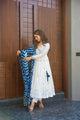 BUFANI WHITE ROMAN SUIT SETCOLOR ANARKALI SUIT SET -TD 139