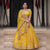 Yellow  Colour Embroidered Attractive Party Wear Silk Lehenga choli LC1065