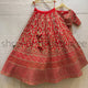 Red Designer Partywear Embroidered Work Malay satin Material Lehenga Choli LC 16