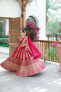 wedding pink lehenga choli for bride