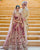 Pink Colored Bridal Malay satin Lehenga Choli With Hand and Embroidery Work HLC 11