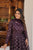 BUFANI 2 COLOUR RANI & WINE  EMBROIDERED GEORGETTE ANARKALI FULLY STITCHED SUIT SET -TD 124-